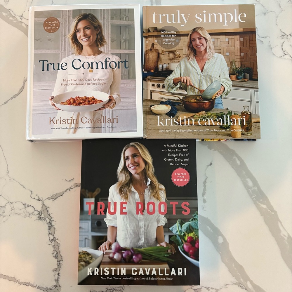True Comfort, True Roots, & Truly Simple By Kristin Cavallari Set of 3 Cookbooks